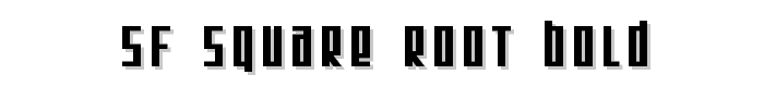 SF Square Root Bold font